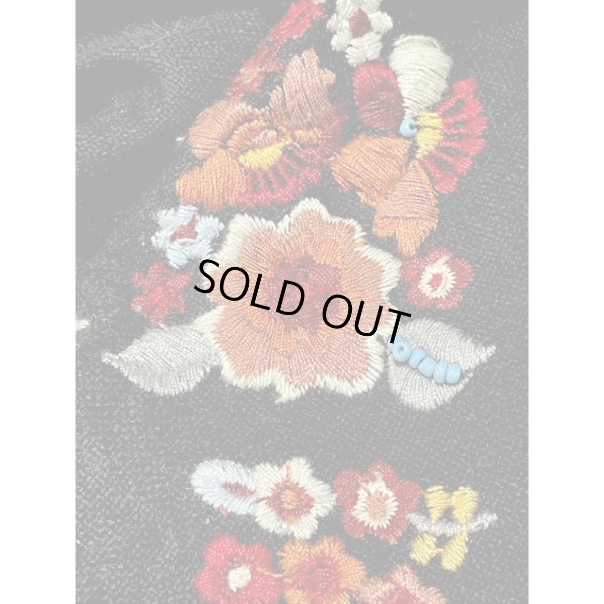 画像12: 刺繍 ビーズ ブラック レトロ India古着 ヴィンテージジャケット (12)