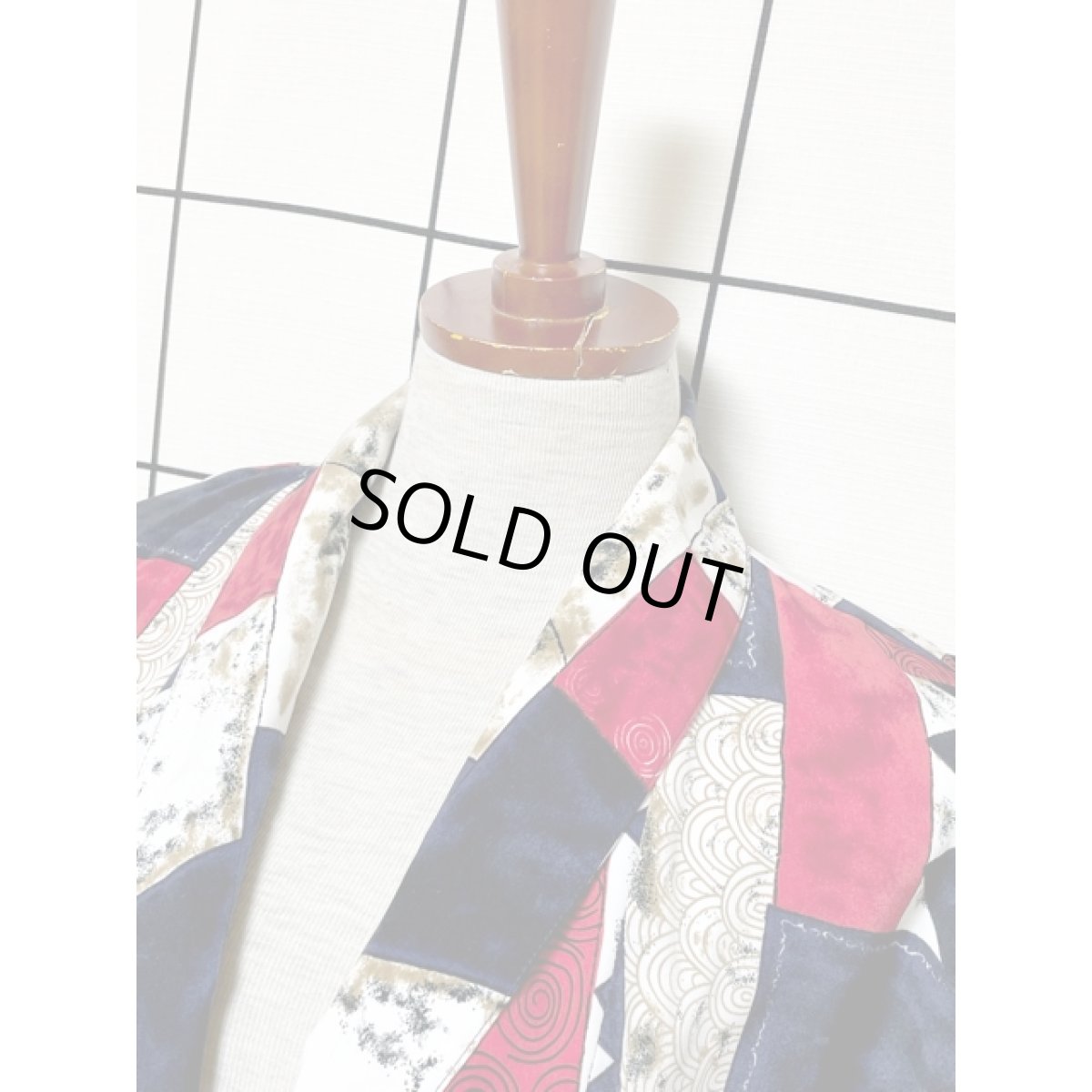 画像4: マルチ柄 シングルボタン レトロ USA古着 ヴィンテージジャケット (4)