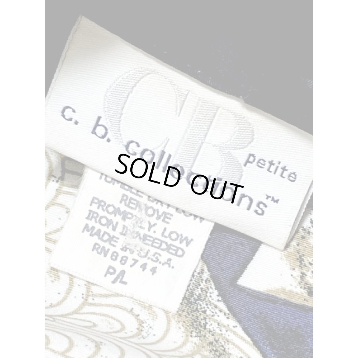 画像12: マルチ柄 シングルボタン レトロ USA古着 ヴィンテージジャケット (12)