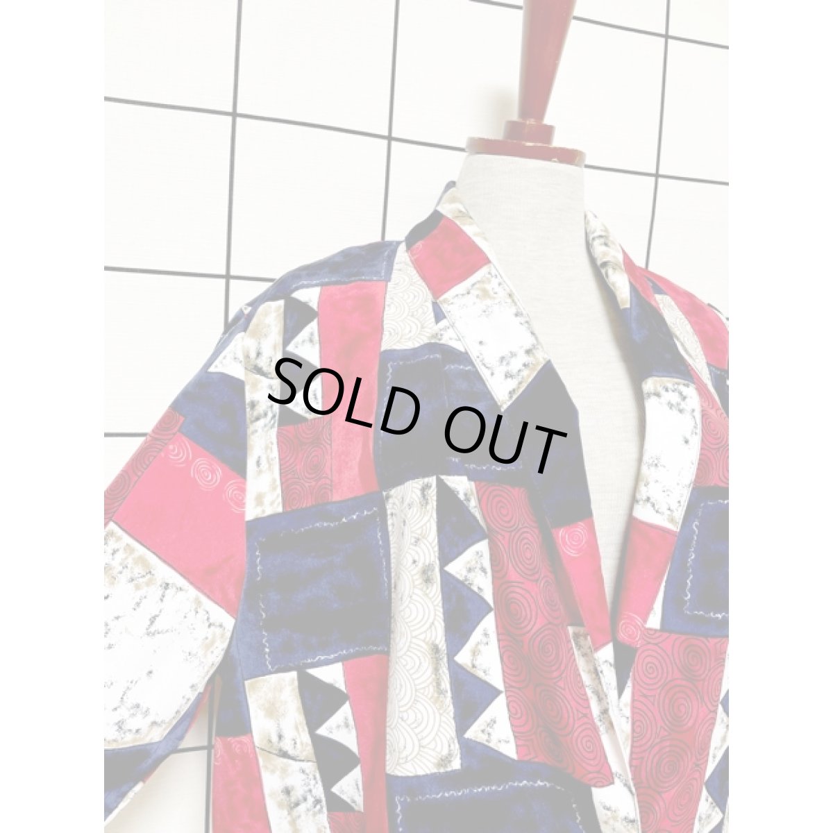 画像6: マルチ柄 シングルボタン レトロ USA古着 ヴィンテージジャケット (6)