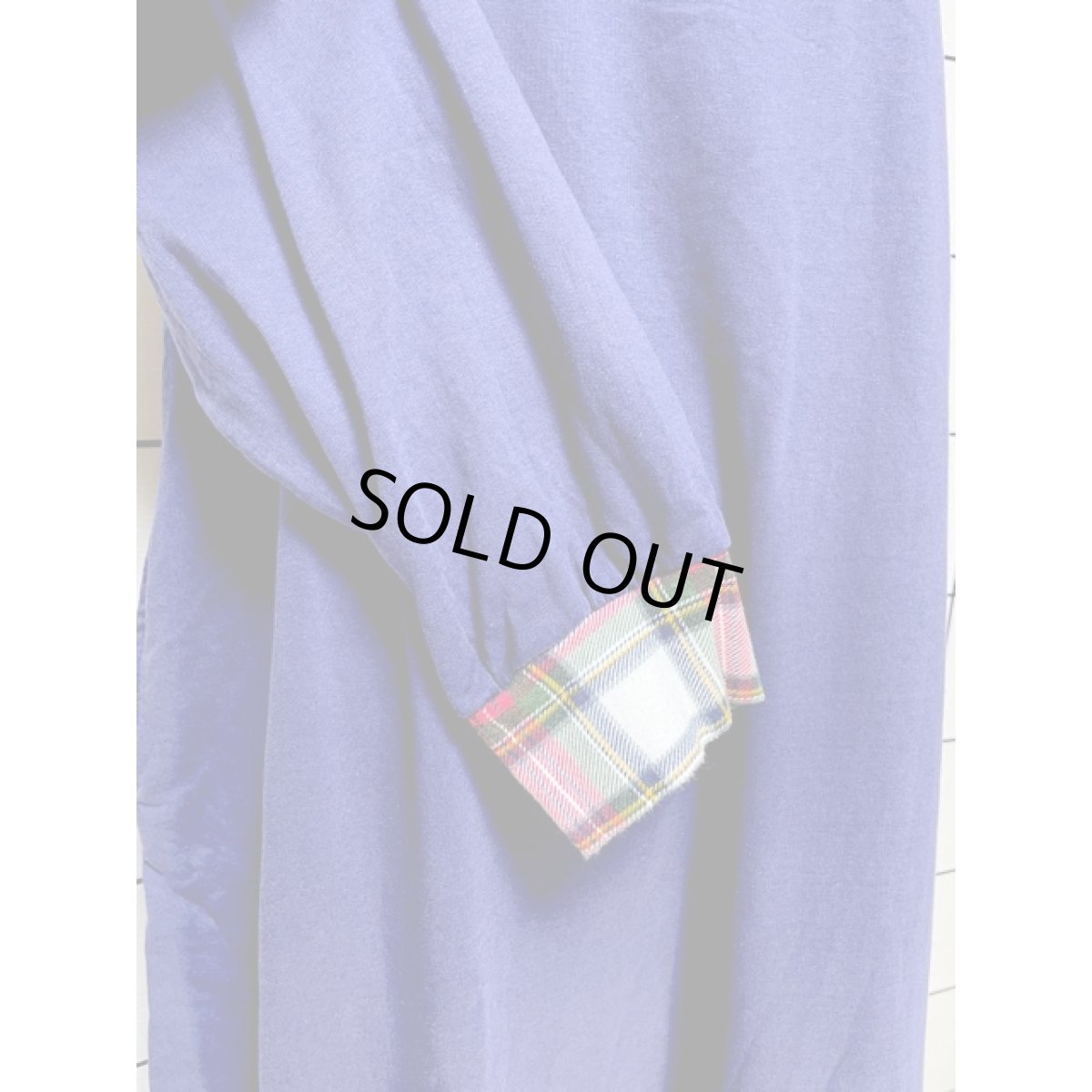 画像7: チェック切り替え ゆったりサイズ レトロ USA古着 ヴィンテージワンピース (7)