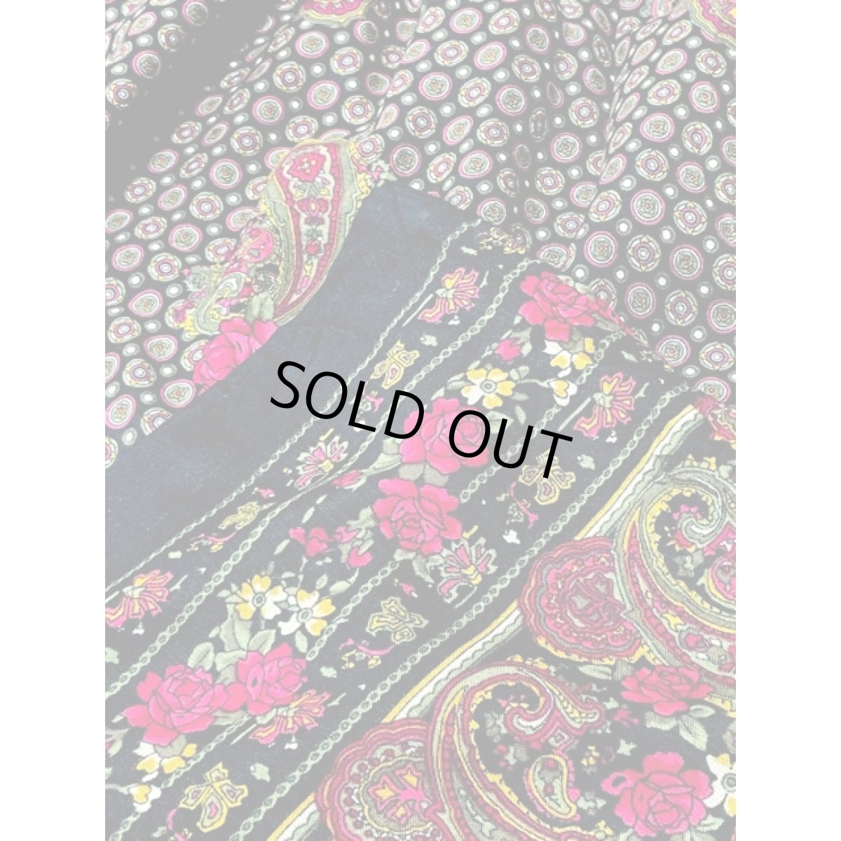 画像7: ペイズリー 花柄 レトロ USA古着 ヴィンテージスカート (7)