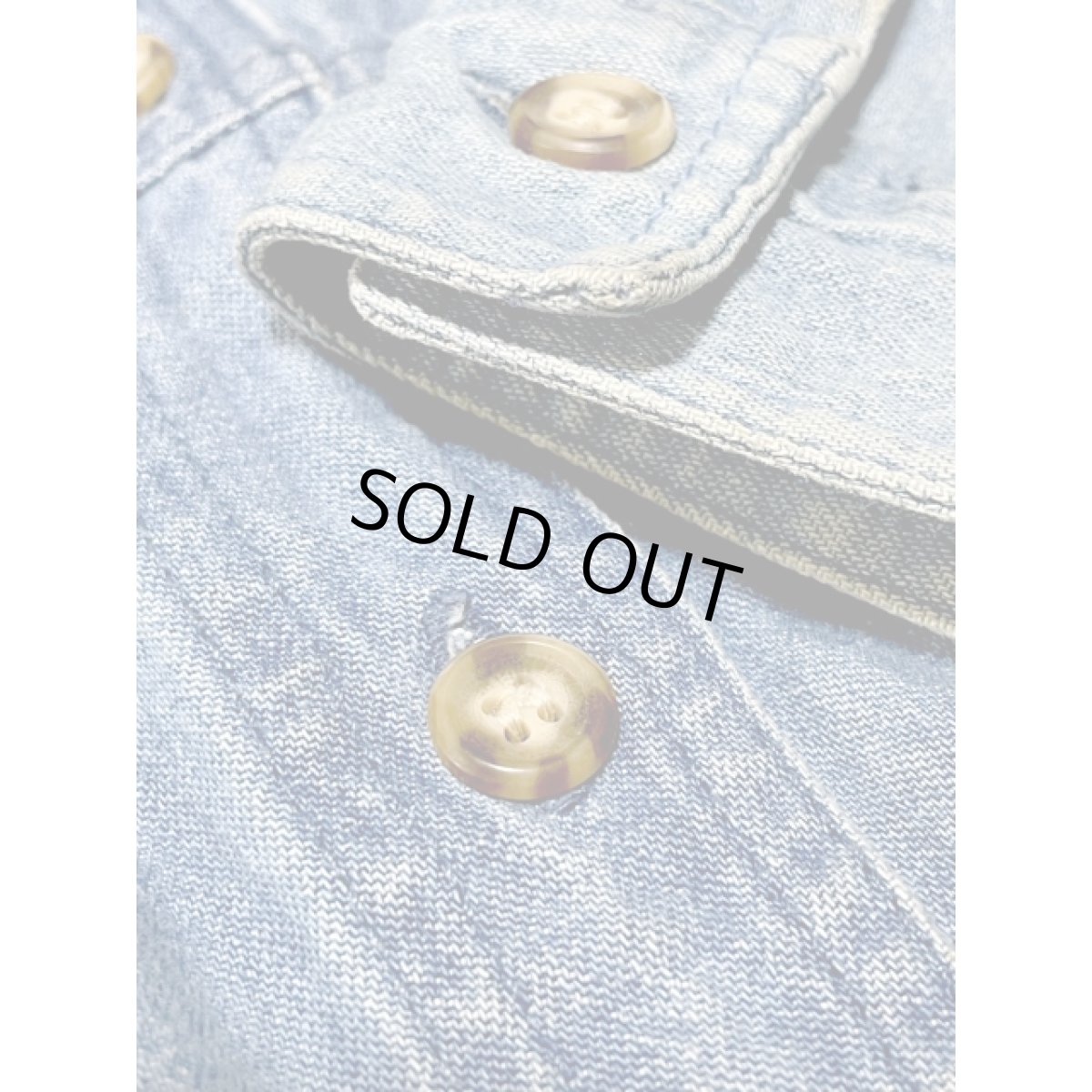 画像12: デニム  前開き ウエストゴム 長袖 レトロ USA古着 ヴィンテージワンピース (12)