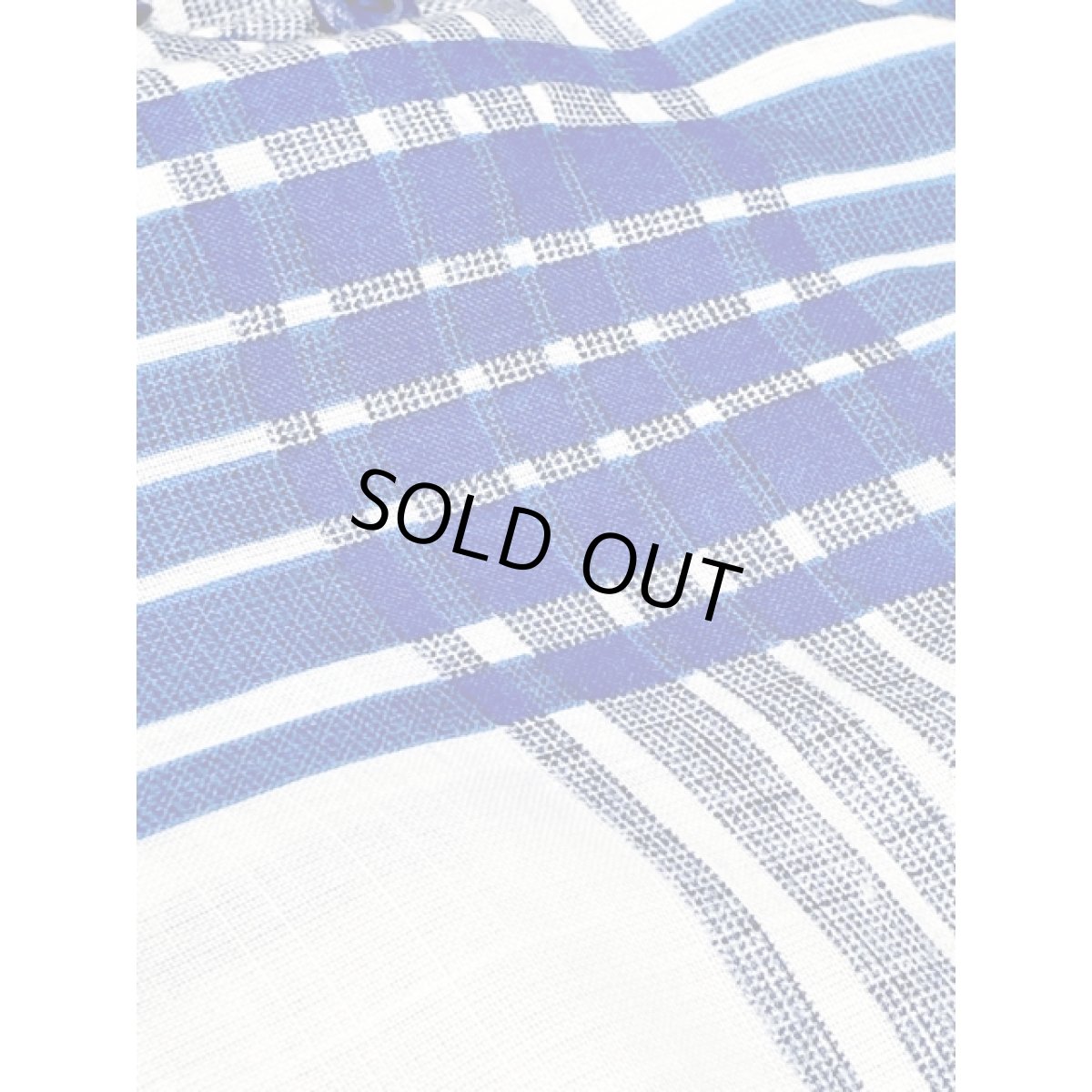 画像11: チェック ブルー ホワイト ウエストゴム レトロ USA古着 ヴィンテージワンピース (11)