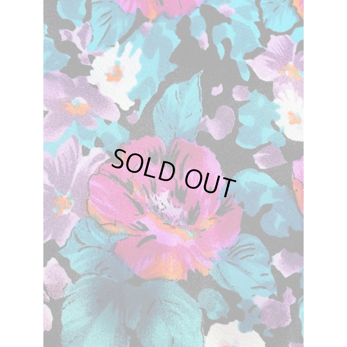 画像12: 花柄 レース襟 プリーツ切り替え ウエストゴム ビッグカラー レトロ USA古着 ヴィンテージワンピース (12)