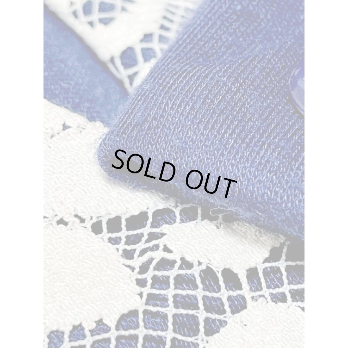 画像12: レース襟 ネイビー レトロ USA古着 ヴィンテージワンピース (12)