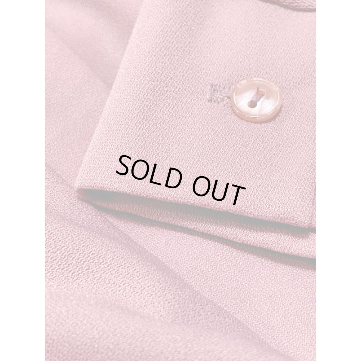 画像11: リボンタイ フロントタック くすんだピンク パーティーにもおすすめ レトロ USA古着 ヴィンテージドレス (11)