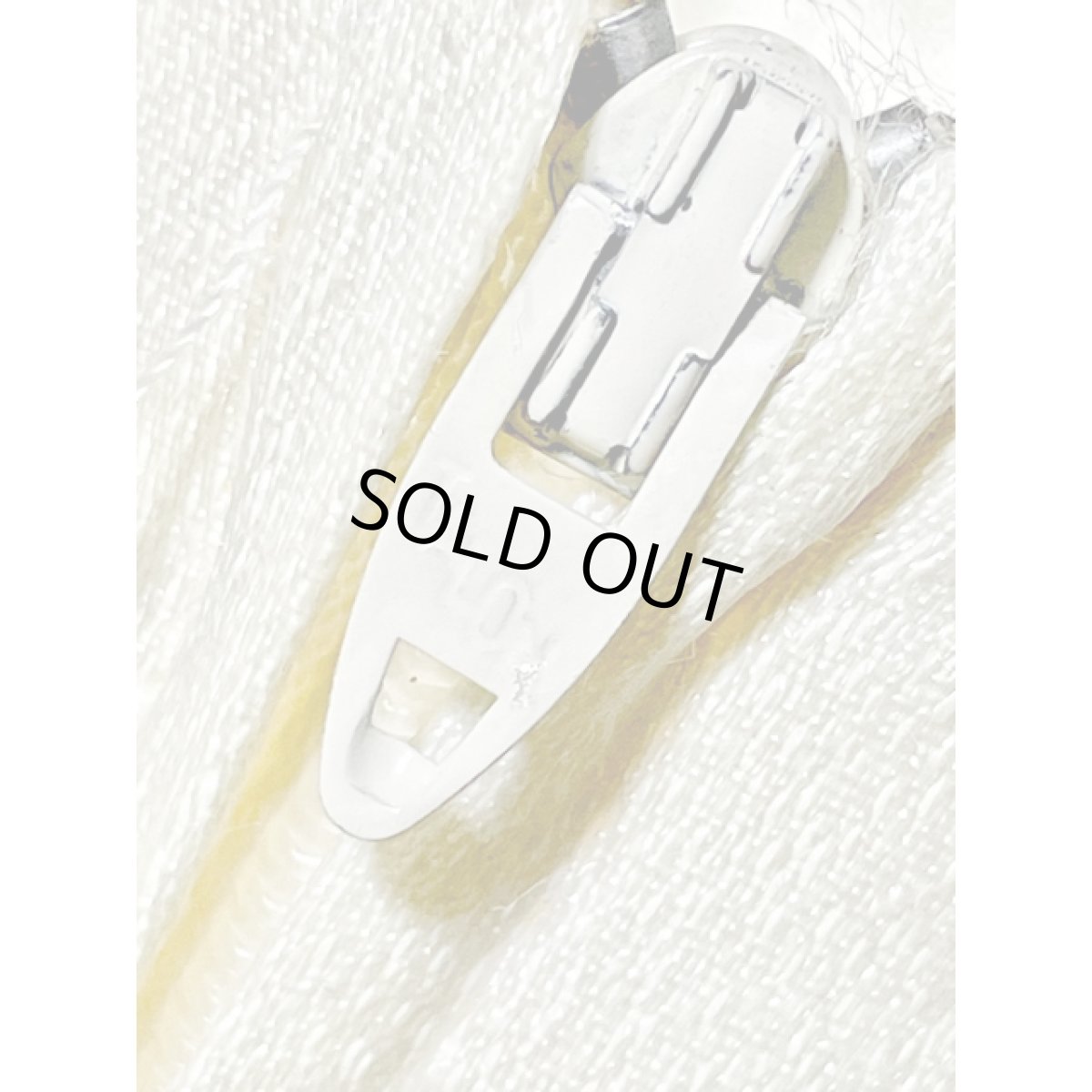 画像14: フロントリボンデザイン オフホワイト レトロ USA古着 ヴィンテージワンピース (14)