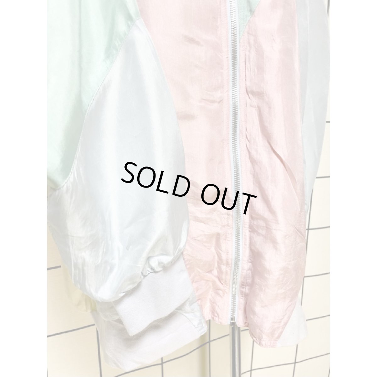 画像7: マルチカラー ジップアップ USA古着 ジャンパー ヴィンテージブルゾンジャケット (7)