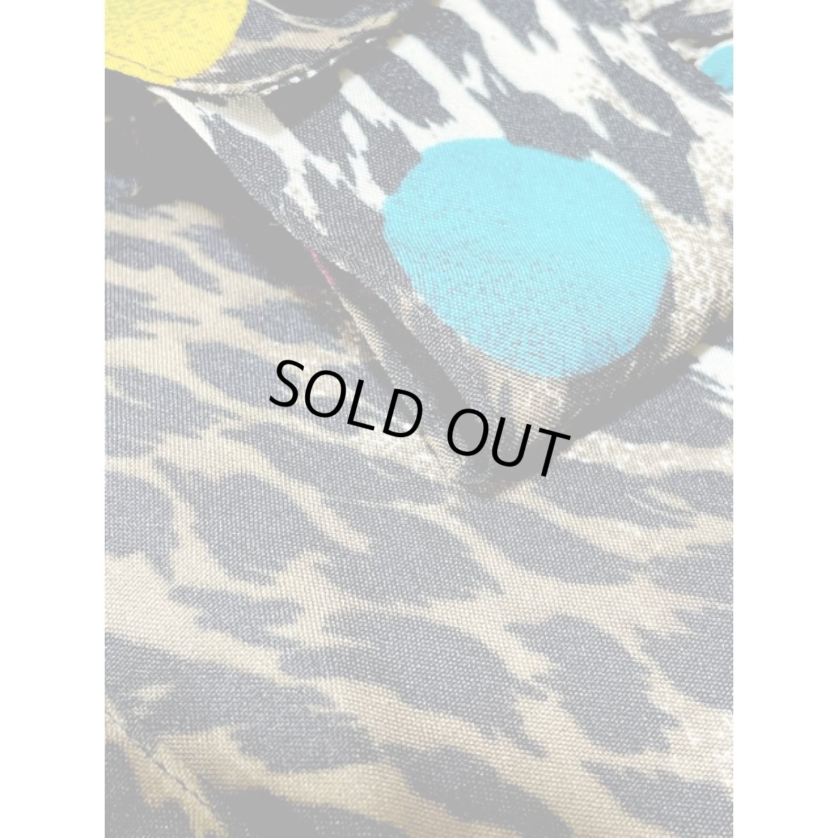 画像10: レオパード柄  ドット レトロ USA古着 シャツ ヴィンテージブラウス (10)