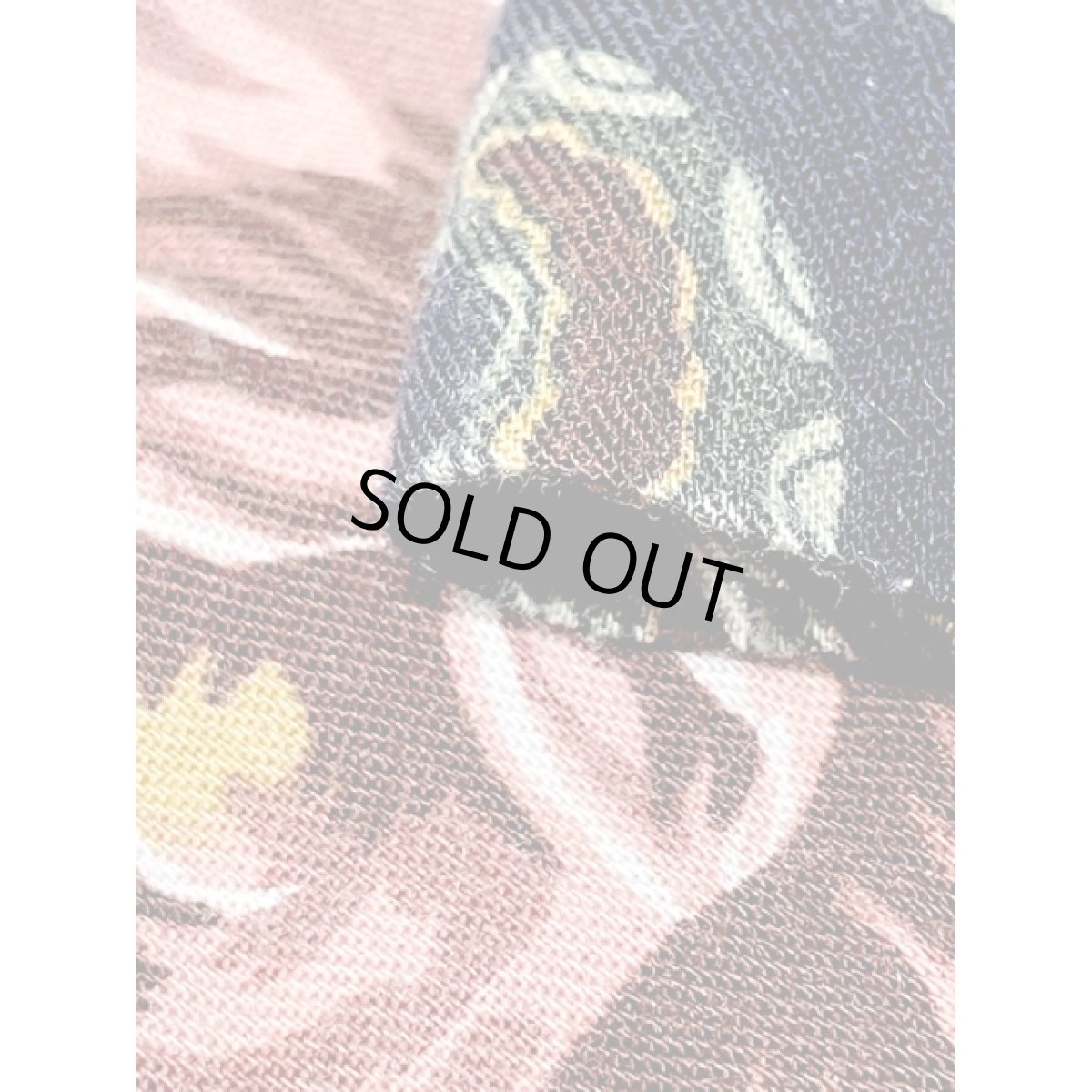 画像9: ペイズリー 花柄 ネイビー ウエストゴム レトロ USA古着 ヴィンテージスカート (9)