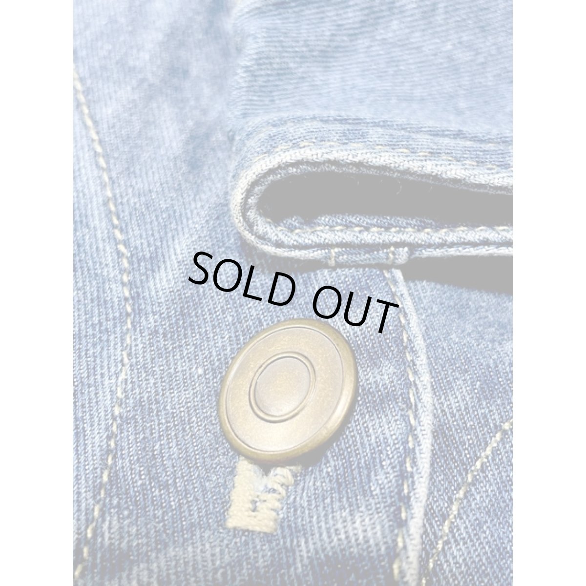 画像13: デニム 前開き ノースリーブ レトロ Guatemala 古着 ヴィンテージシャツワンピース (13)