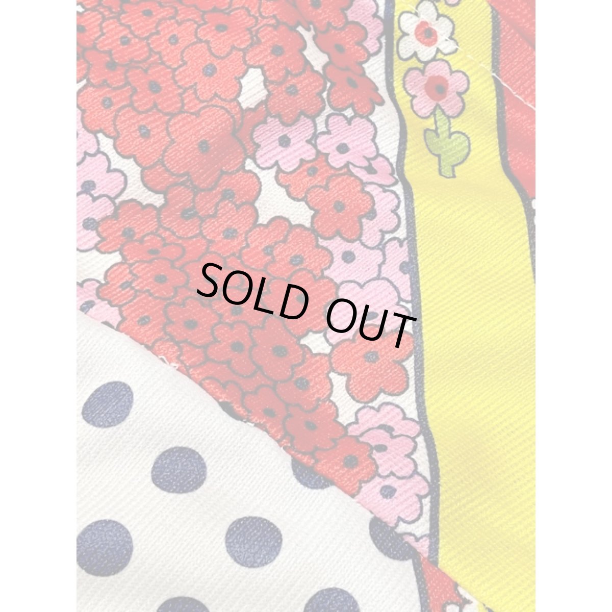 画像15: レトロポップ 花柄 ドット ノースリーブ  ワンピース風 レトロ USA古着 ヴィンテージオールインワン (15)