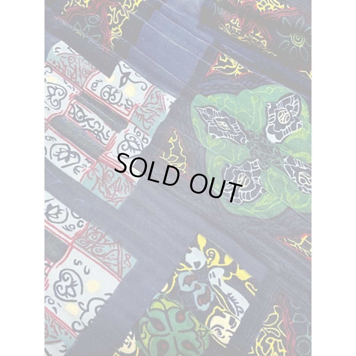 画像9: プリーツ ネイビー ウエストゴム レトロ USA古着 ヴィンテージワイドパンツ (9)