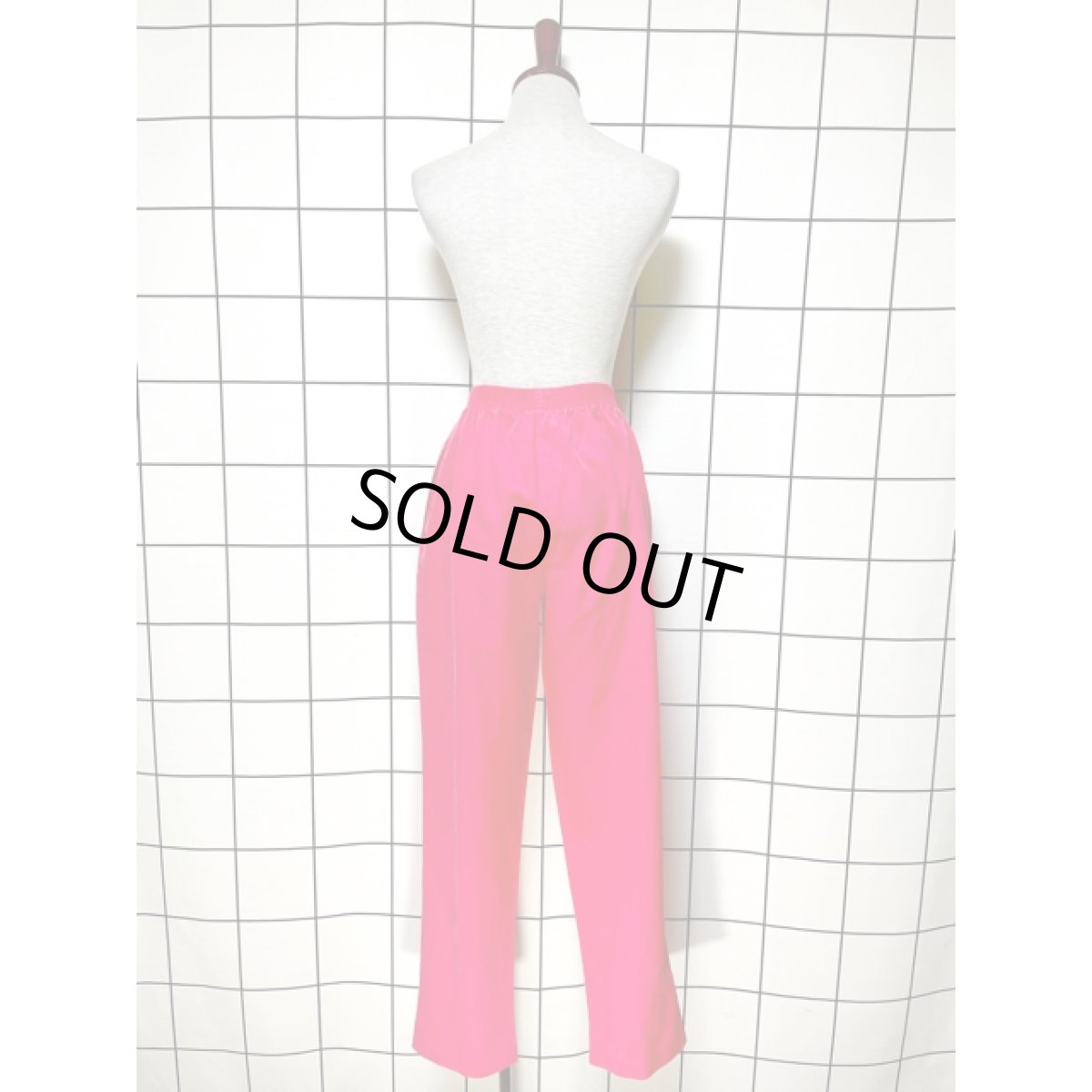 画像6: 無地 ウエストゴム レトロ古着 ヴィンテージパンツ (6)