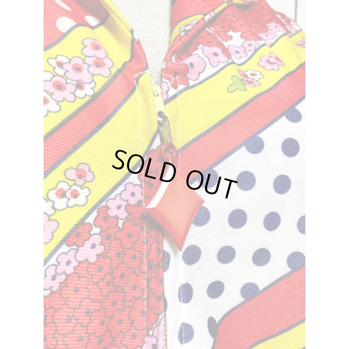 画像8: レトロポップ 花柄 ドット ノースリーブ  ワンピース風 レトロ USA古着 ヴィンテージオールインワン (8)