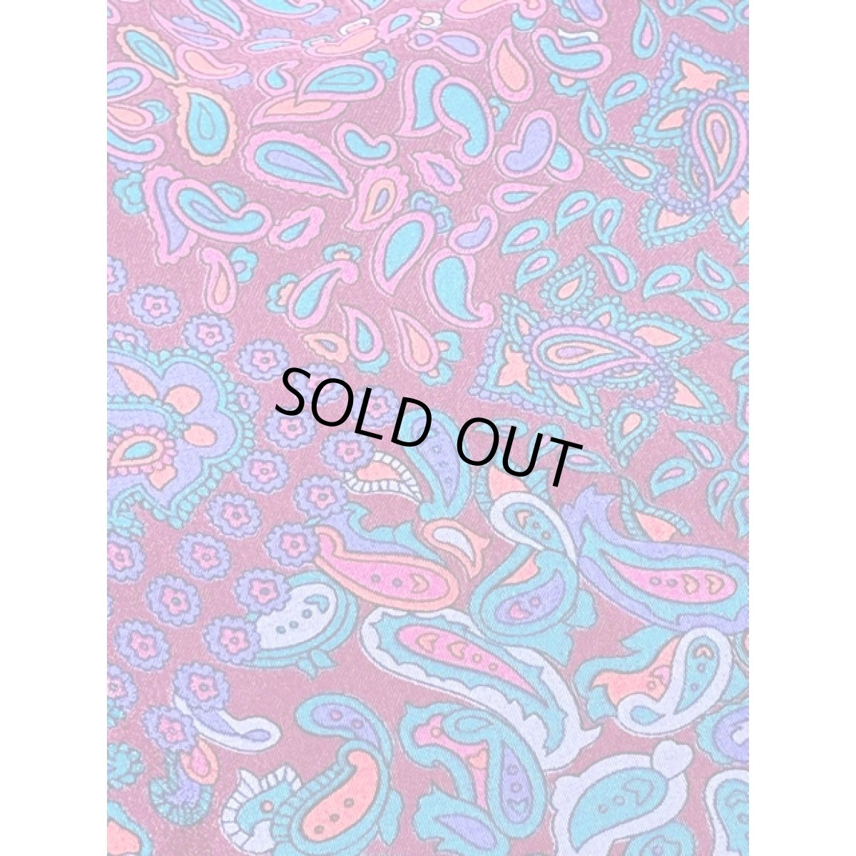 画像13: ペイズリーモチーフ ウエストゴム レトロ USA古着 ヴィンテージワンピース (13)