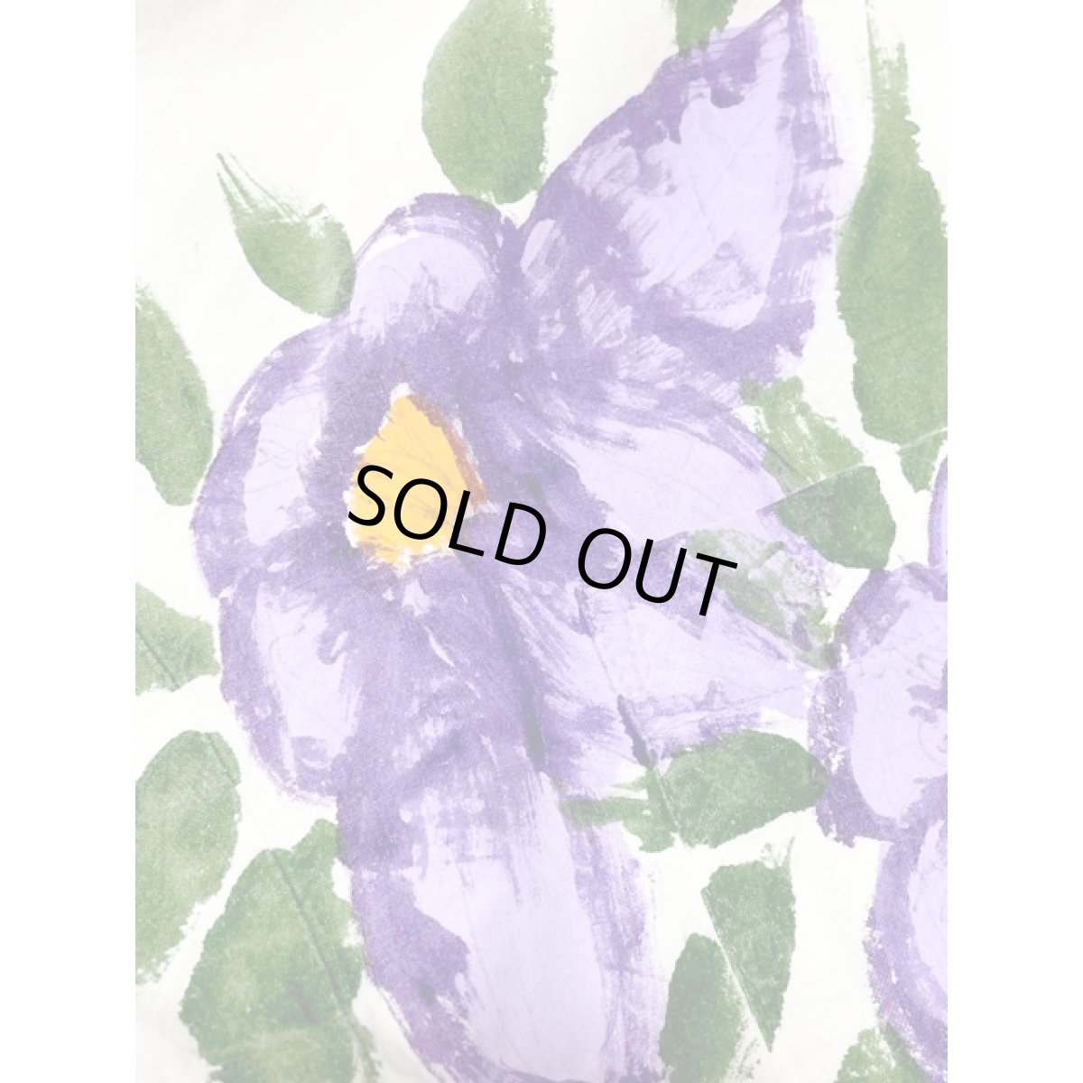 画像12: 花柄 アシンメトリープリント ホワイト ウエストゴム レトロ USA古着  ヴィンテージオールインワン (12)