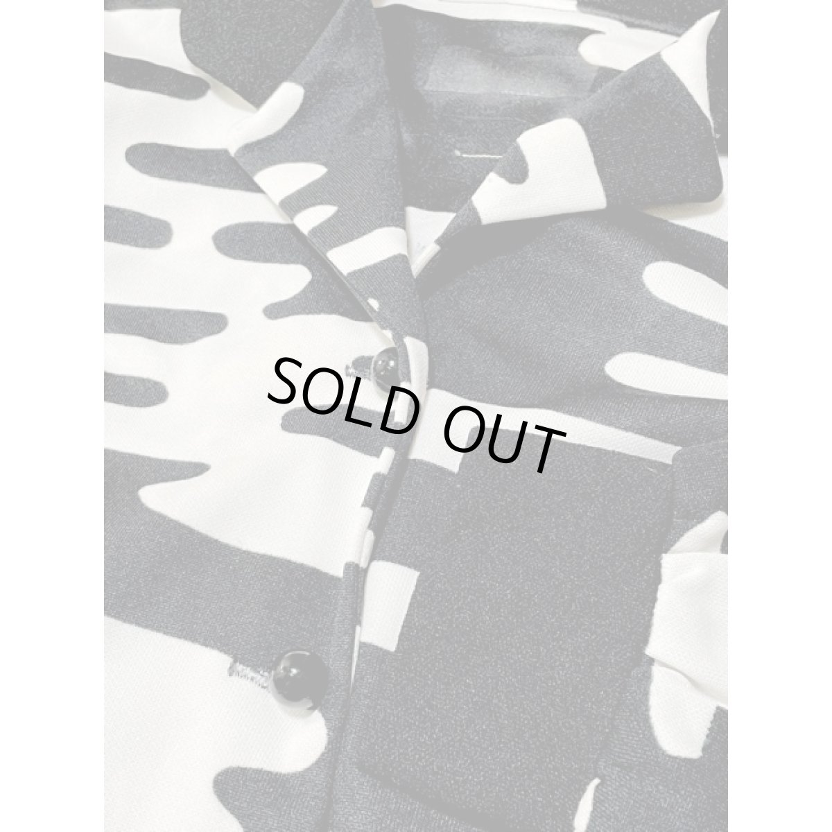 画像9: モノクロ アート柄 レトロ 長袖 ヨーロッパ古着 ヴィンテージワンピース (9)