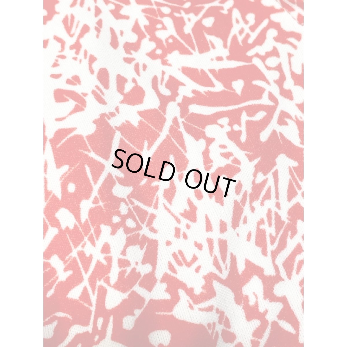 画像12: アート柄 サイドリボン プリーツ切り替え UNIONMADE レトロ USA古着 ヴィンテージワンピース (12)