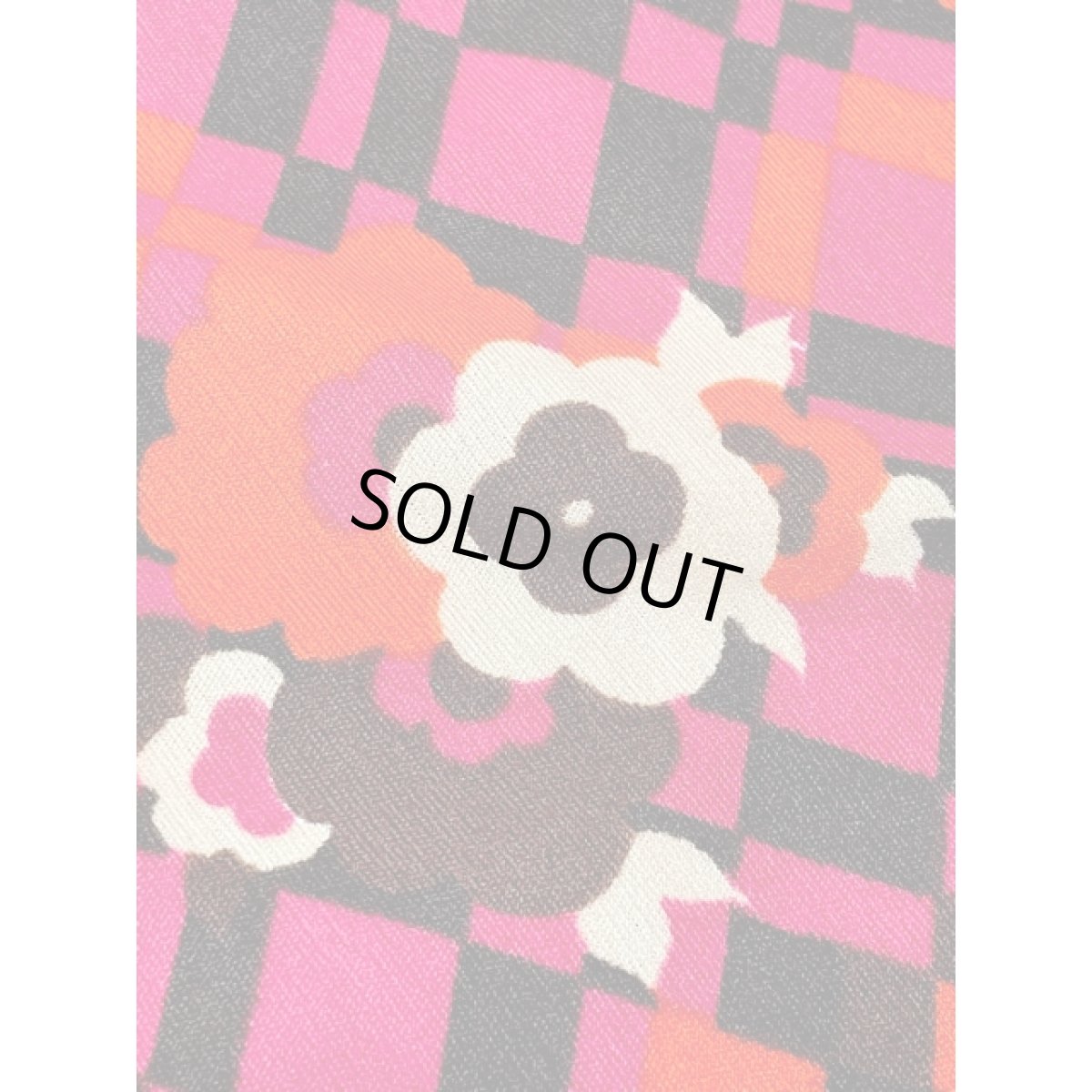 画像8: チェック 花柄 レトロ USA古着 シャツ ヴィンテージブラウス (8)