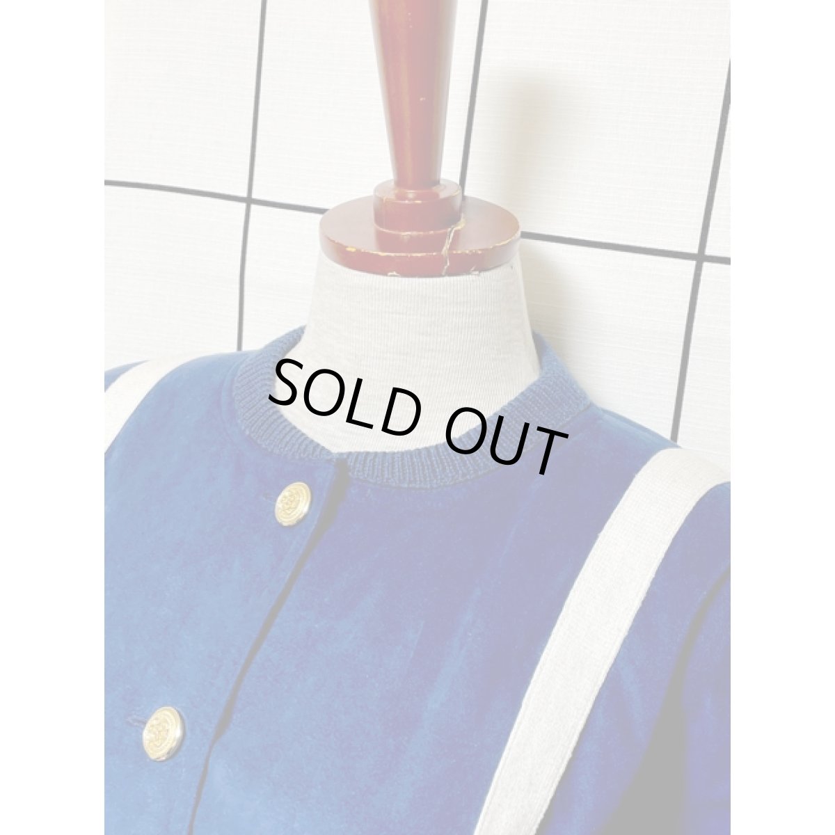 画像4: ネイビー ホワイト レッド レトロ ヨーロッパ古着 ジャンパー ヴィンテージブルゾンジャケット (4)