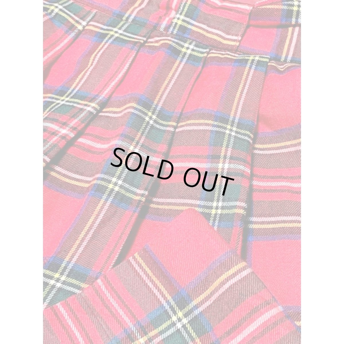 画像8: タータンチェック柄 昭和レトロ 国産古着 ヴィンテージスカート (8)