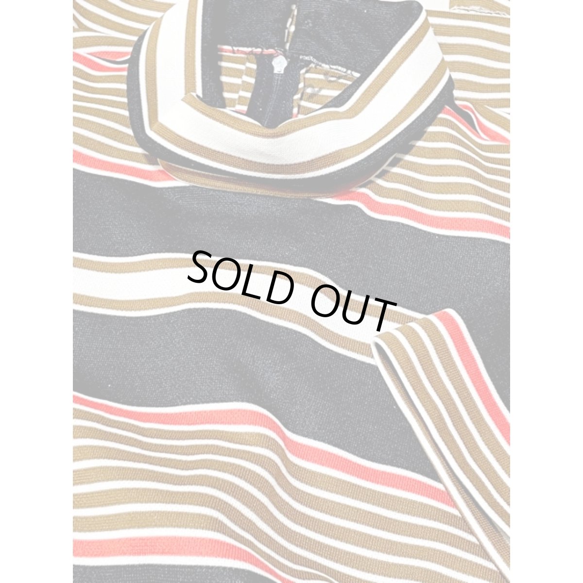 画像9: 70's ボーダー タートルネック レトロモダン ヨーロッパ古着 ヴィンテージワンピース (9)