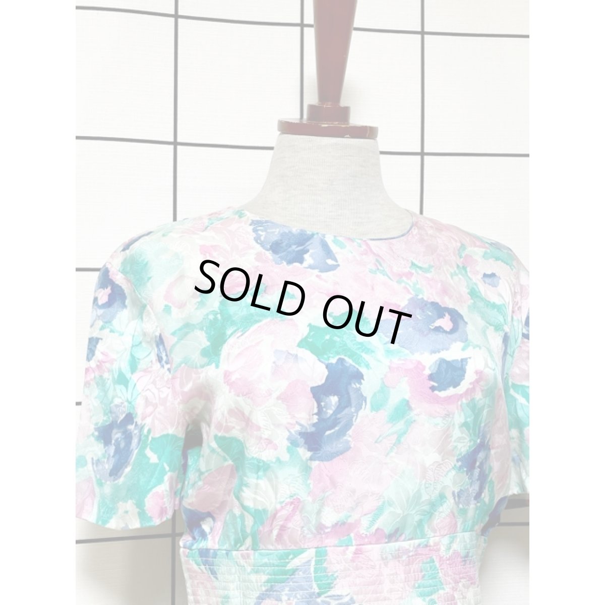 画像6: 総花柄 レトロ USA古着 ヴィンテージワンピース (6)