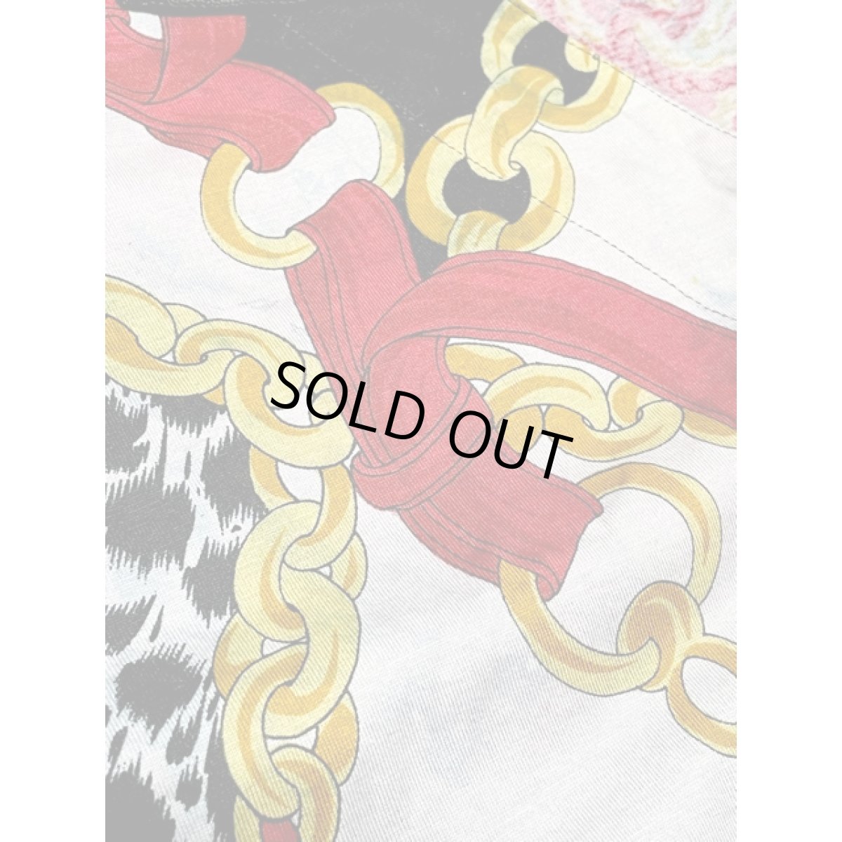 画像12: Italy製 スカーフ柄 前開き レトロ ヨーロッパ古着 ヴィンテージワンピース (12)