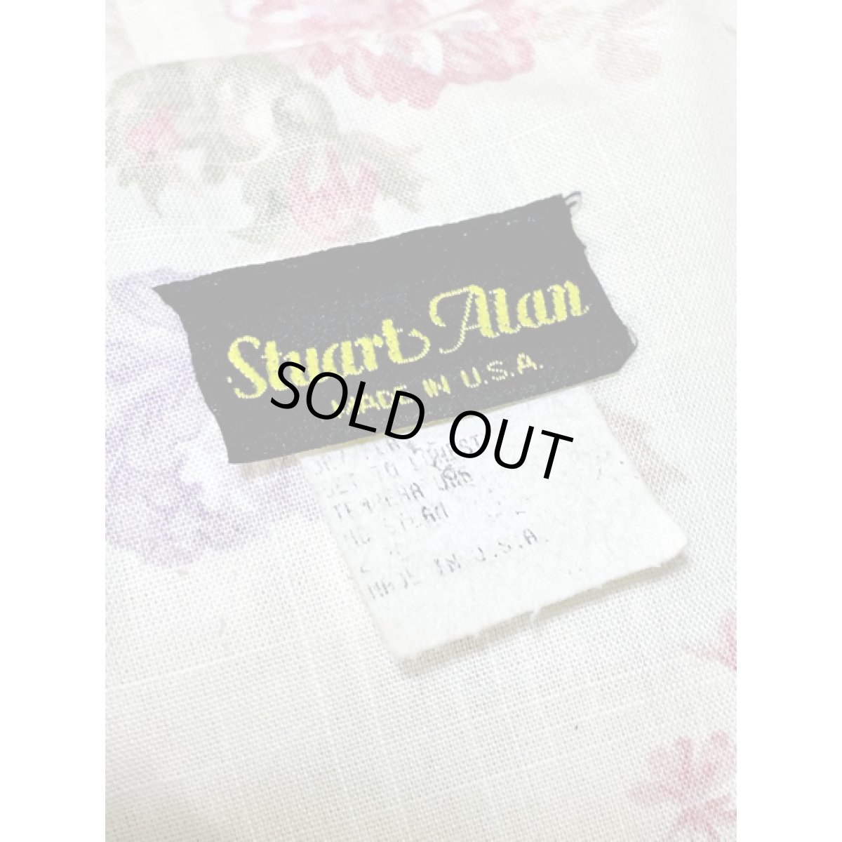 画像15: セーラー襟 花柄 ウエストゴム レトロ USA古着 ヴィンテージワンピース (15)