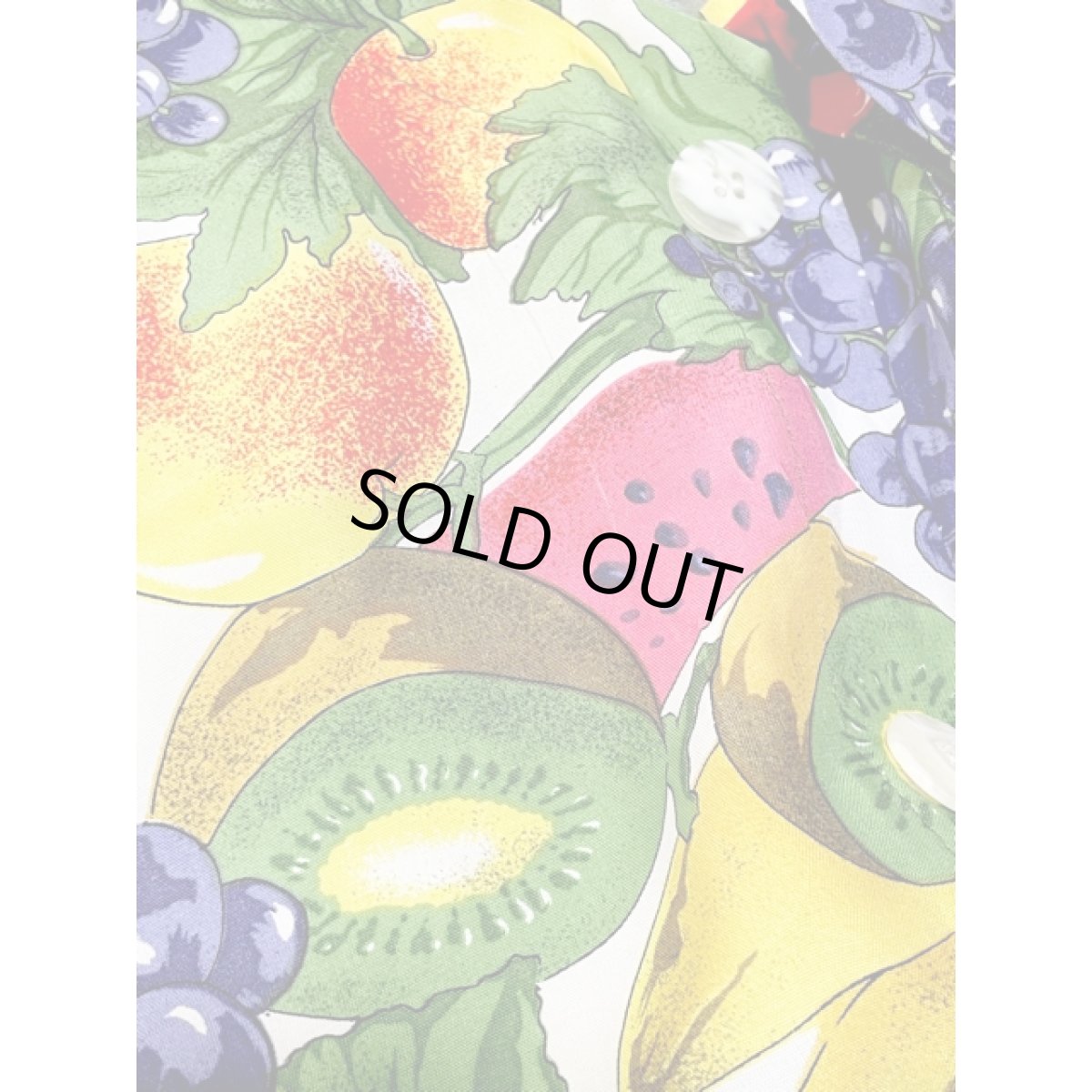 画像12: フルーツ柄 ウエストゴム レトロ USA古着 ヴィンテージワンピース (12)