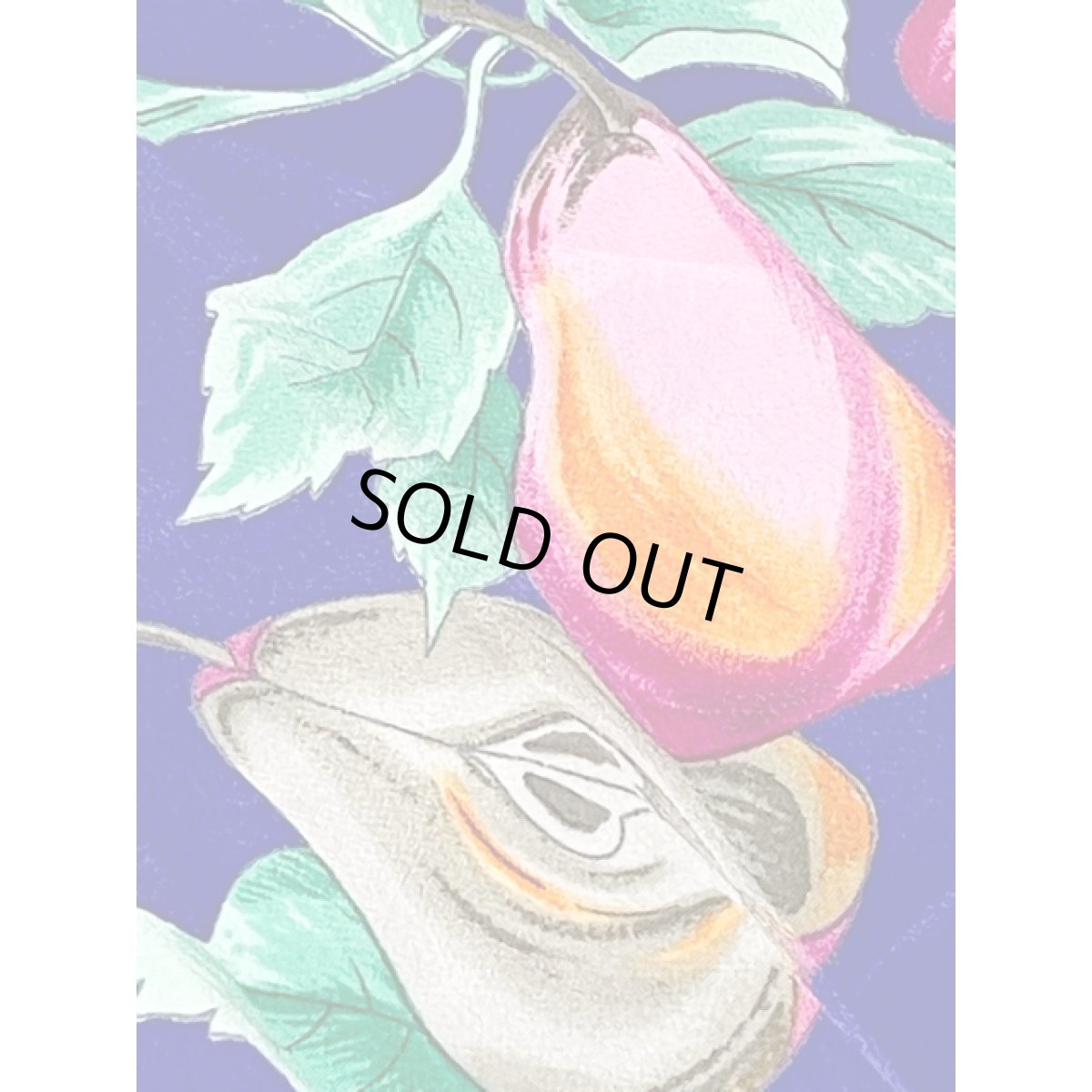 画像10: プリーツ 果実柄  花柄 ブルー ウエストゴム レトロ USA古着 ヴィンテージスカート (10)