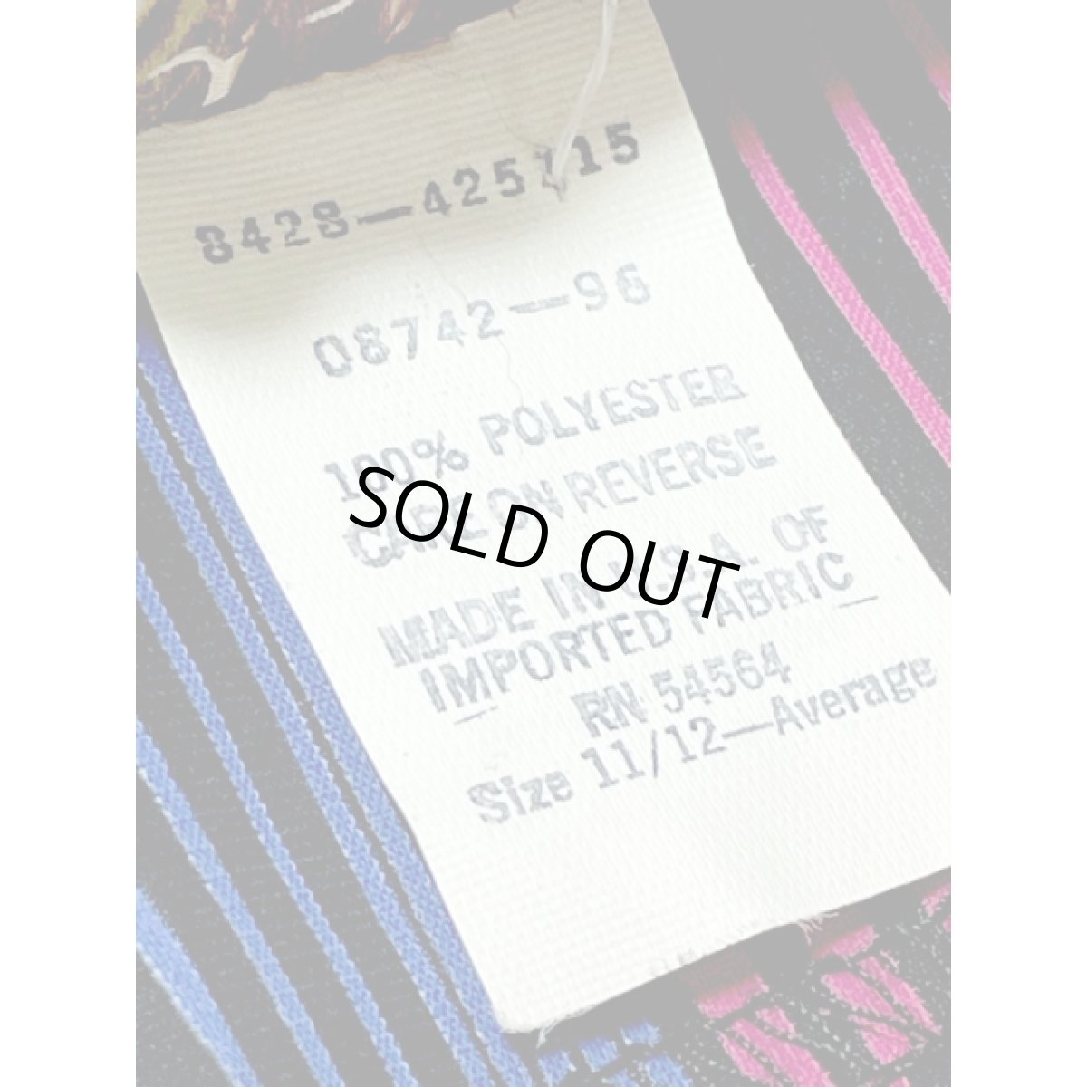 画像12: ストライプ ウエストゴム レトロ USA古着 ヴィンテージワンピース (12)