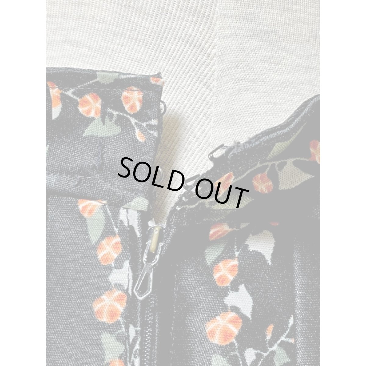 画像7: 花柄 ブラック レトロ USA古着 ヴィンテージスカート (7)