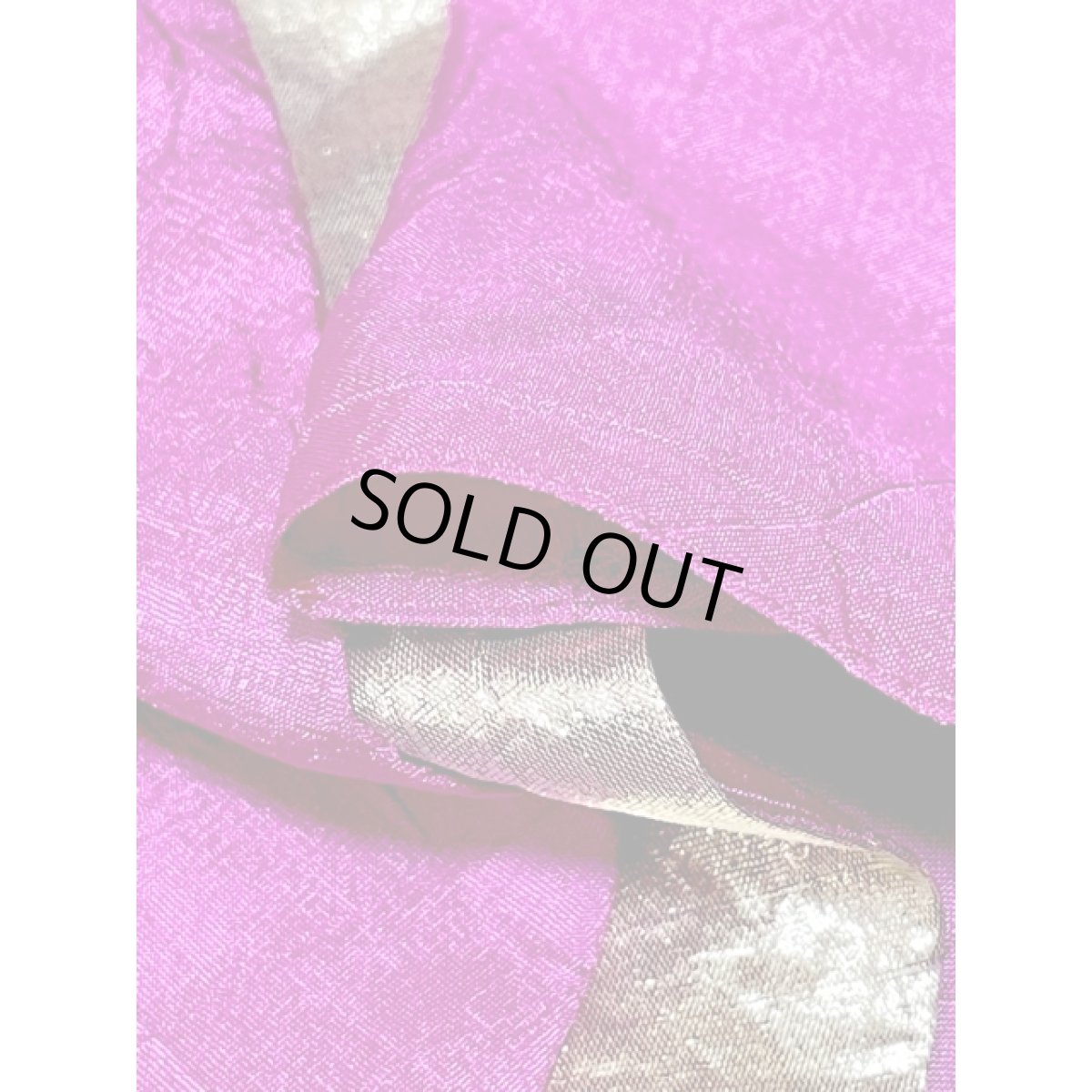 画像11: ペプラム調 ビックカラー ビジュー装飾 シワ加工 パープル ゴールド レトロ USA古着 シャツ ヴィンテージブラウス (11)