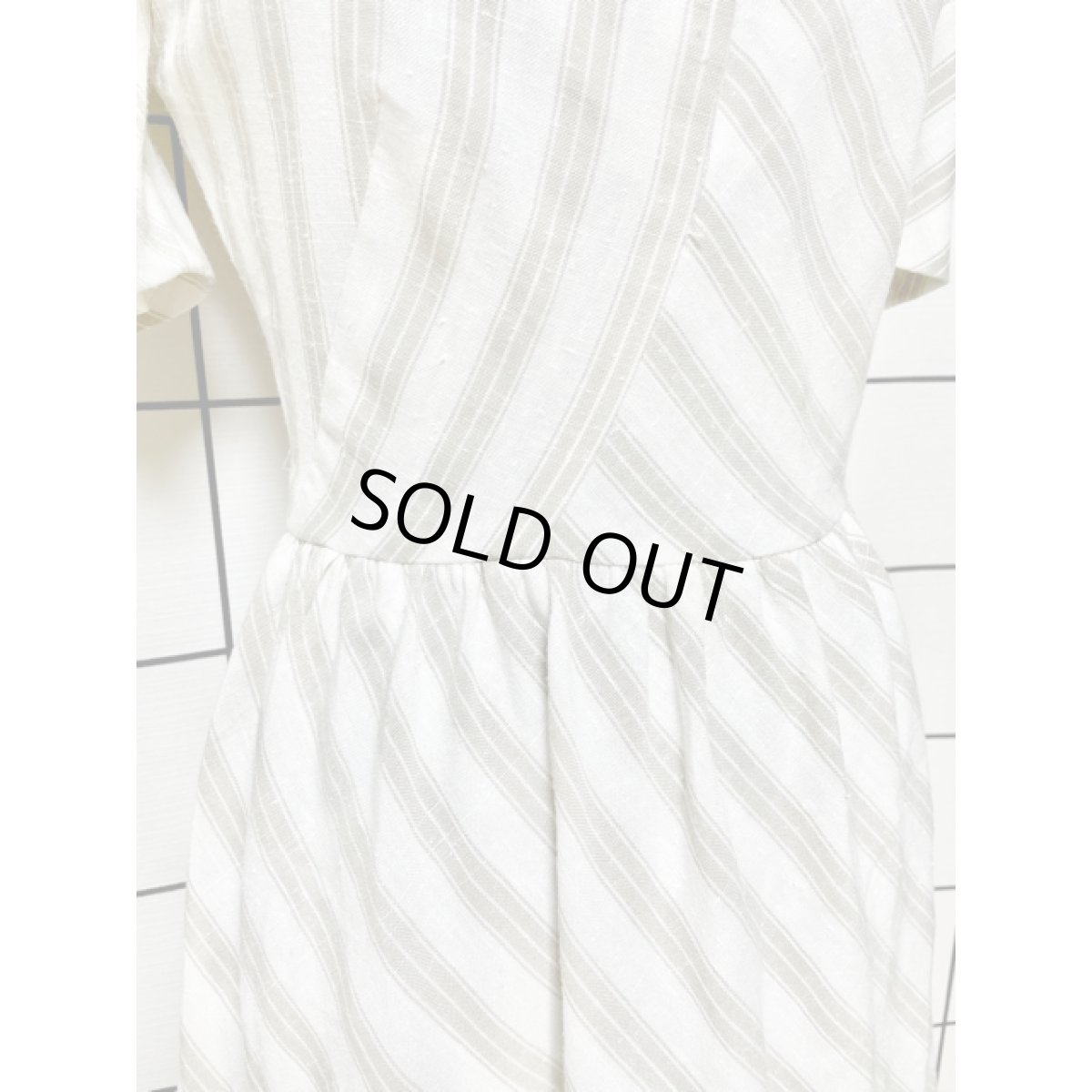 画像7: ストライプ TALON レトロ USA古着 ヴィンテージワンピース (7)