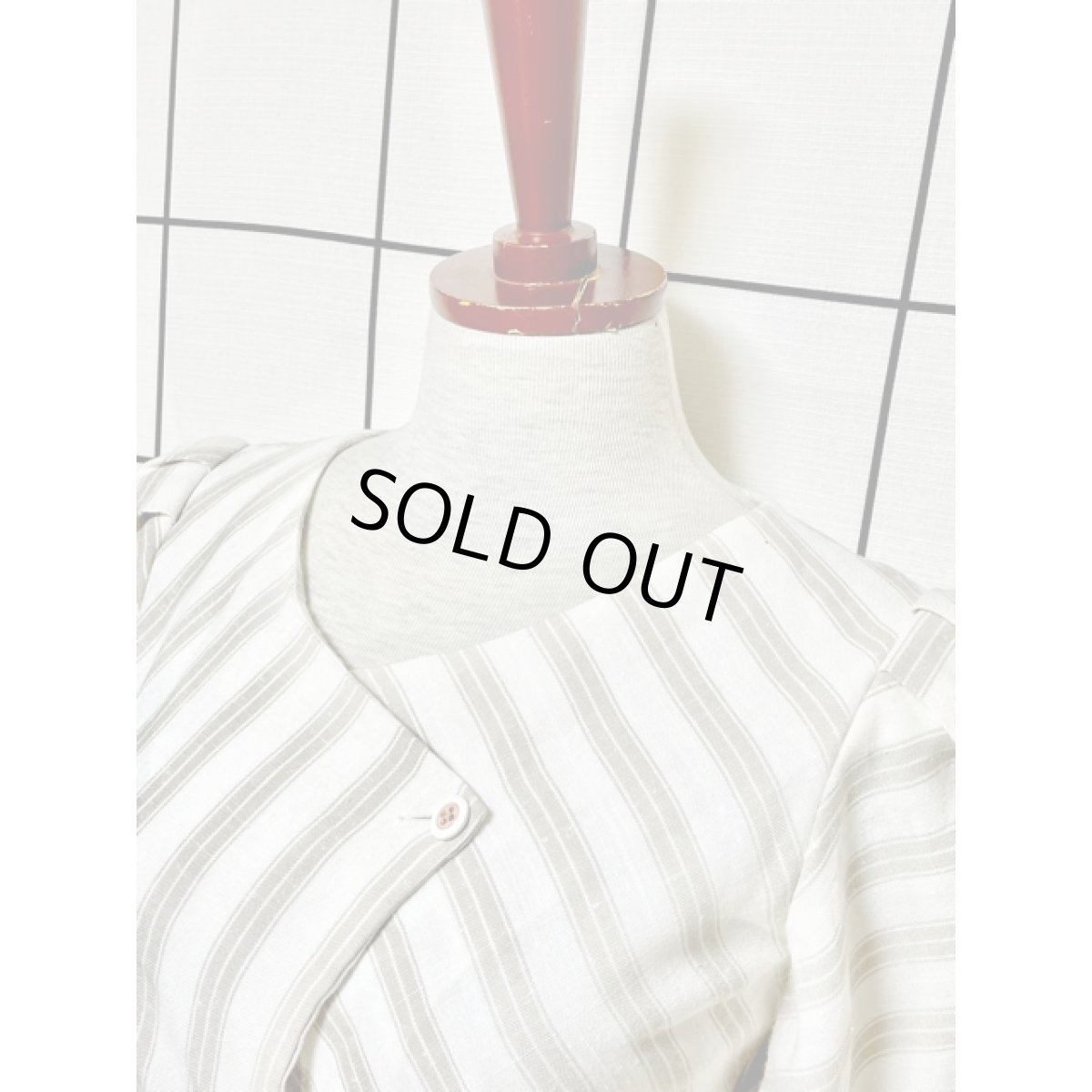 画像4: ストライプ TALON レトロ USA古着 ヴィンテージワンピース (4)