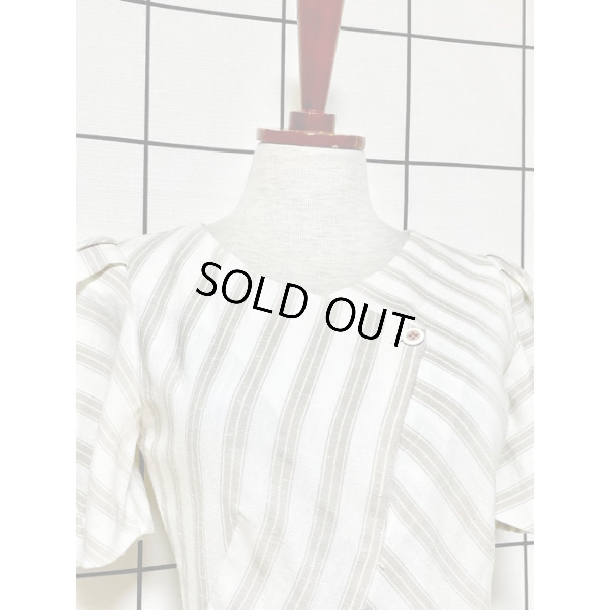 画像5: ストライプ TALON レトロ USA古着 ヴィンテージワンピース (5)