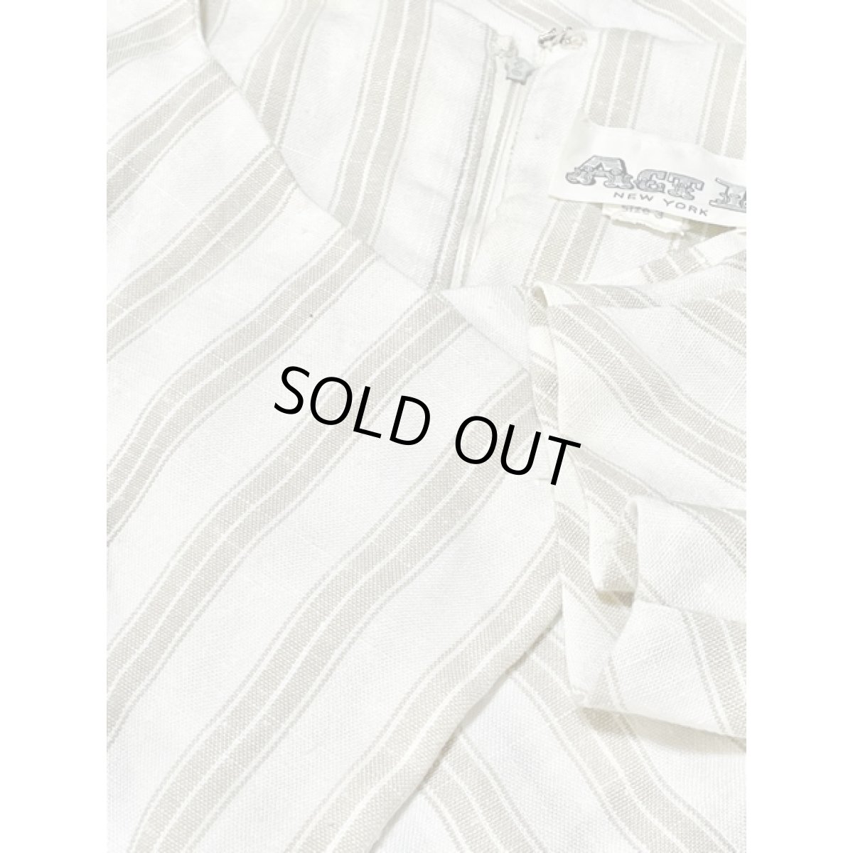 画像10: ストライプ TALON レトロ USA古着 ヴィンテージワンピース (10)