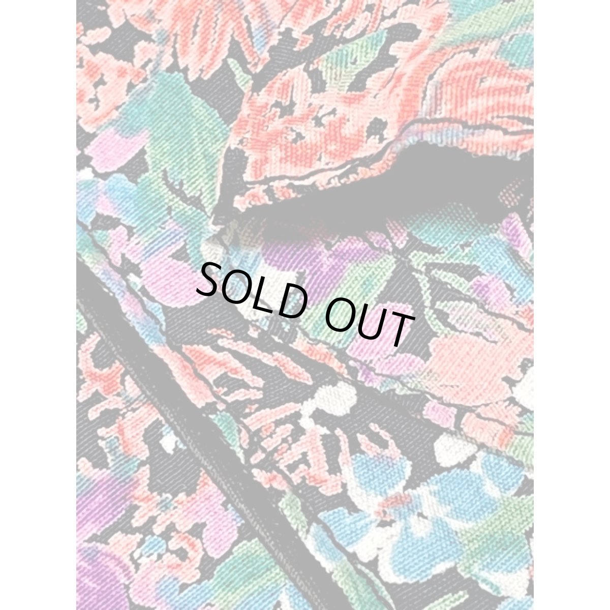 画像13:  総花柄 アシンメトリータックデザイン ウエストゴム レトロ USA古着 ヴィンテージワンピース (13)