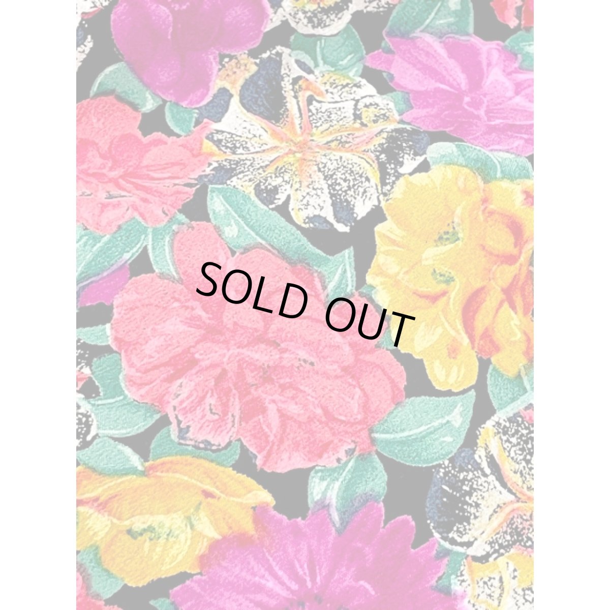 画像12: 総花柄 パフスリーブ 半袖 レトロ USA古着 ヴィンテージワンピース (12)