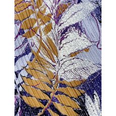 画像12: プリーツ切り替え 花柄 首元フリル リボン ウエストゴム レトロ USA古着 ヴィンテージワンピース (12)