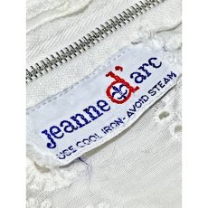 画像13: 花刺繍 ホワイト レトロ USA古着 ヴィンテージワンピース (13)