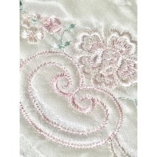 画像11: 花刺繍 フリル レース リボン ホワイト レトロ USA古着 ヴィンテージドレス  (11)
