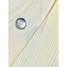 画像14: 花刺繍 イエロー 前開き 半袖 レトロ USA古着 ヴィンテージワンピース (14)
