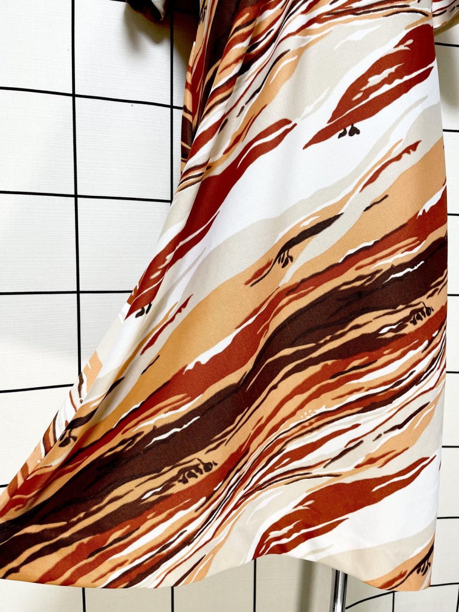 画像9: アート柄 レトロ USA古着 ヴィンテージワンピース (9)