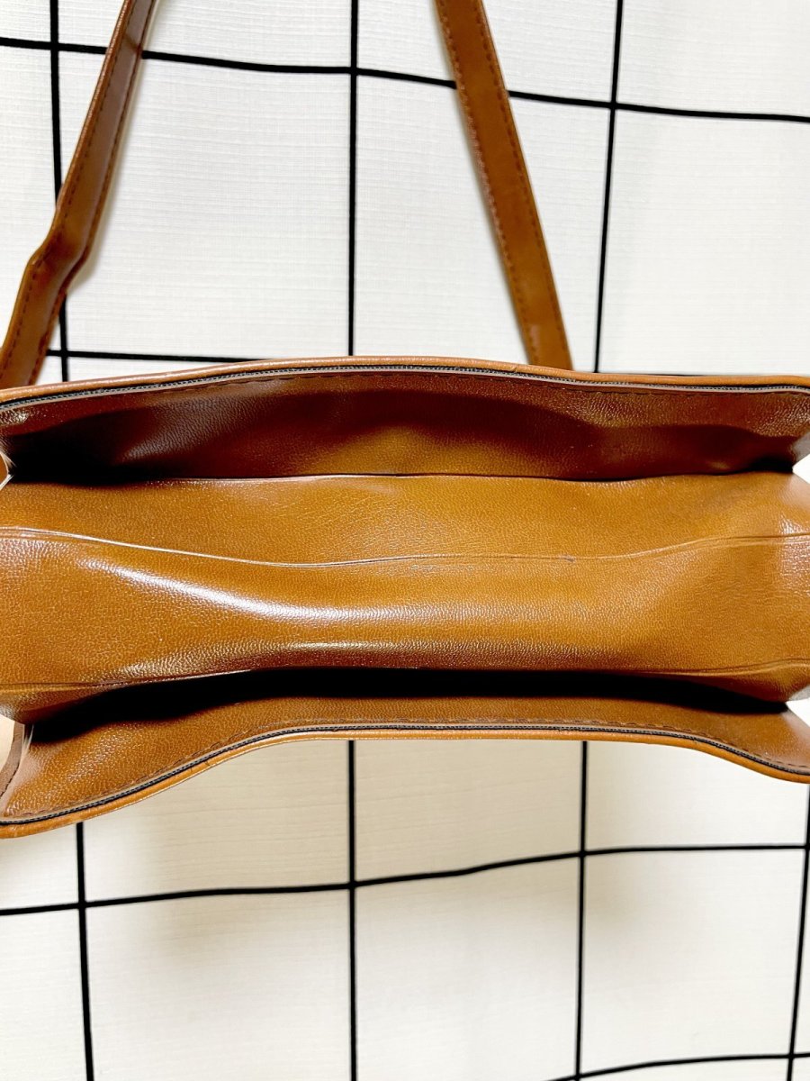 画像5: 2WAY フェイクレザー レディース レトロ古着 ヴィンテージ ショルダーバッグ 鞄 (5)
