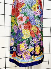 画像3: 花柄 ウエストゴム レトロ USA古着 ヴィンテージスカート (3)