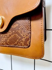 画像7: 2WAY フェイクレザー レディース レトロ古着 ヴィンテージ ショルダーバッグ 鞄 (7)